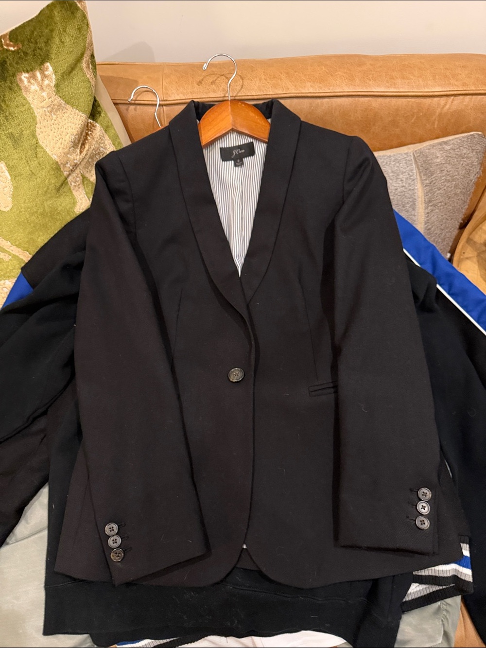 J. Crew Black Single-Button Women's Blazer